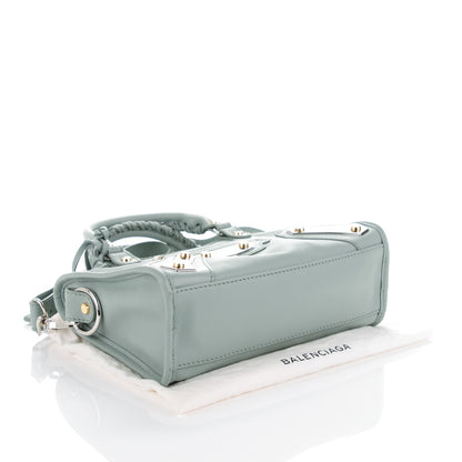 Balenciaga Veau Amp Plate Silver Hardware Mini City Vert Tilleul 4 of 7