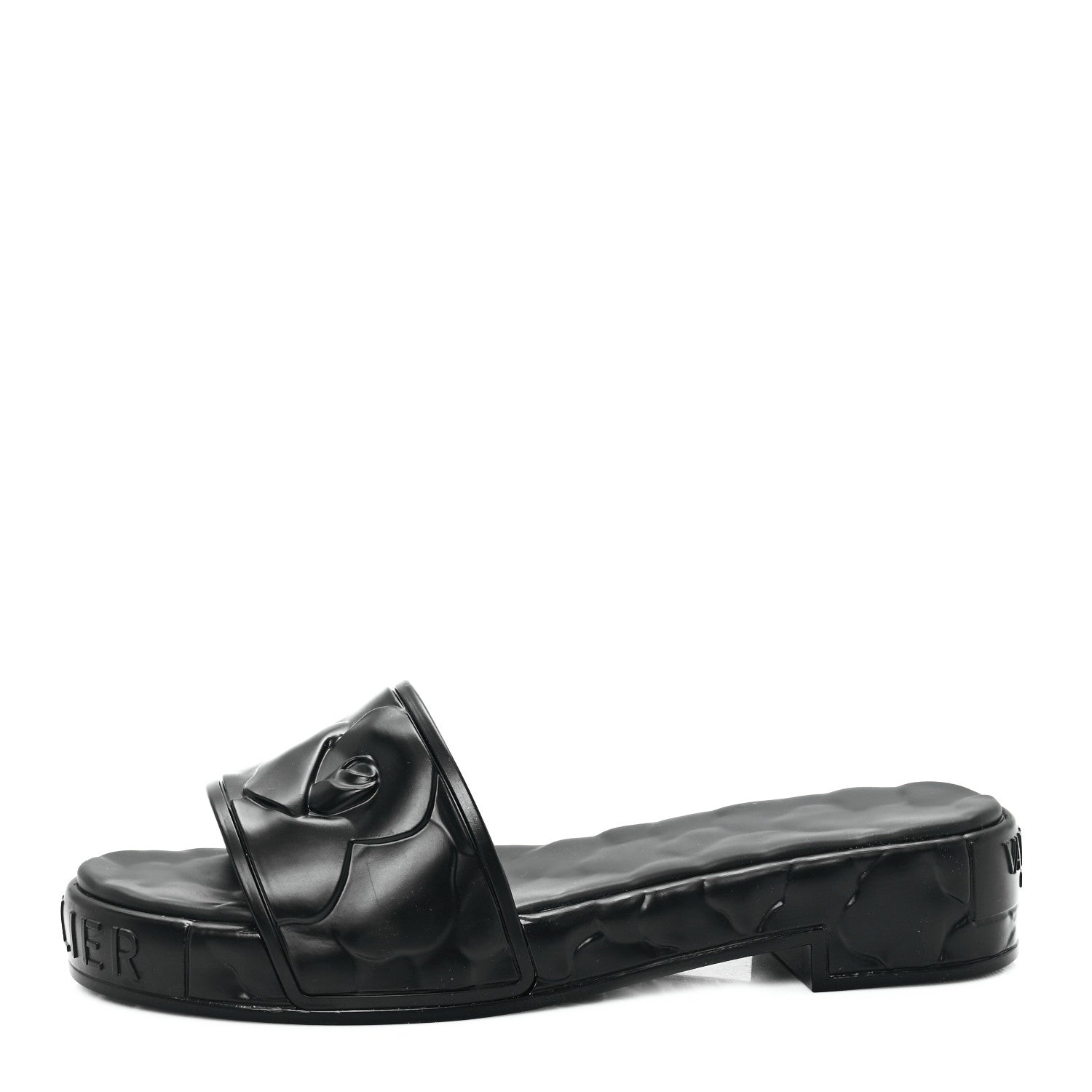 Valentino Garavani Rubber Atelier 03 Rose Edition 25/40mm Platform Slide Sandals 40 Black 1 of 7