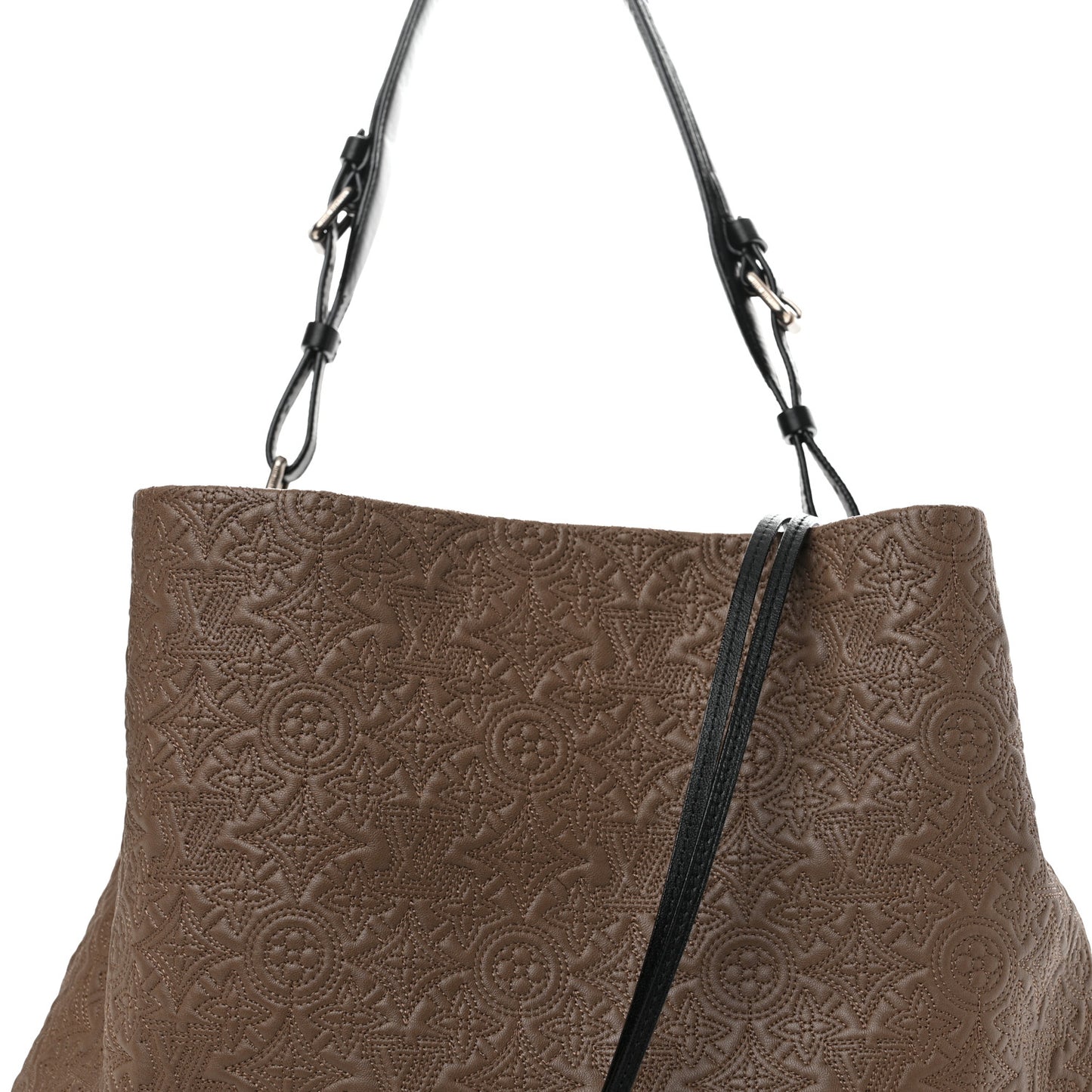Monogram Lambskin Antheia Hobo GM Fumee
