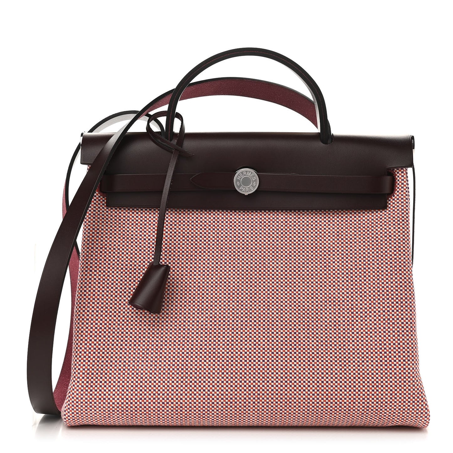 Criss Viking Vache Hunter Herbag Zip Retourne 31 PM Ecru Brique Anemone Rouge Sellier