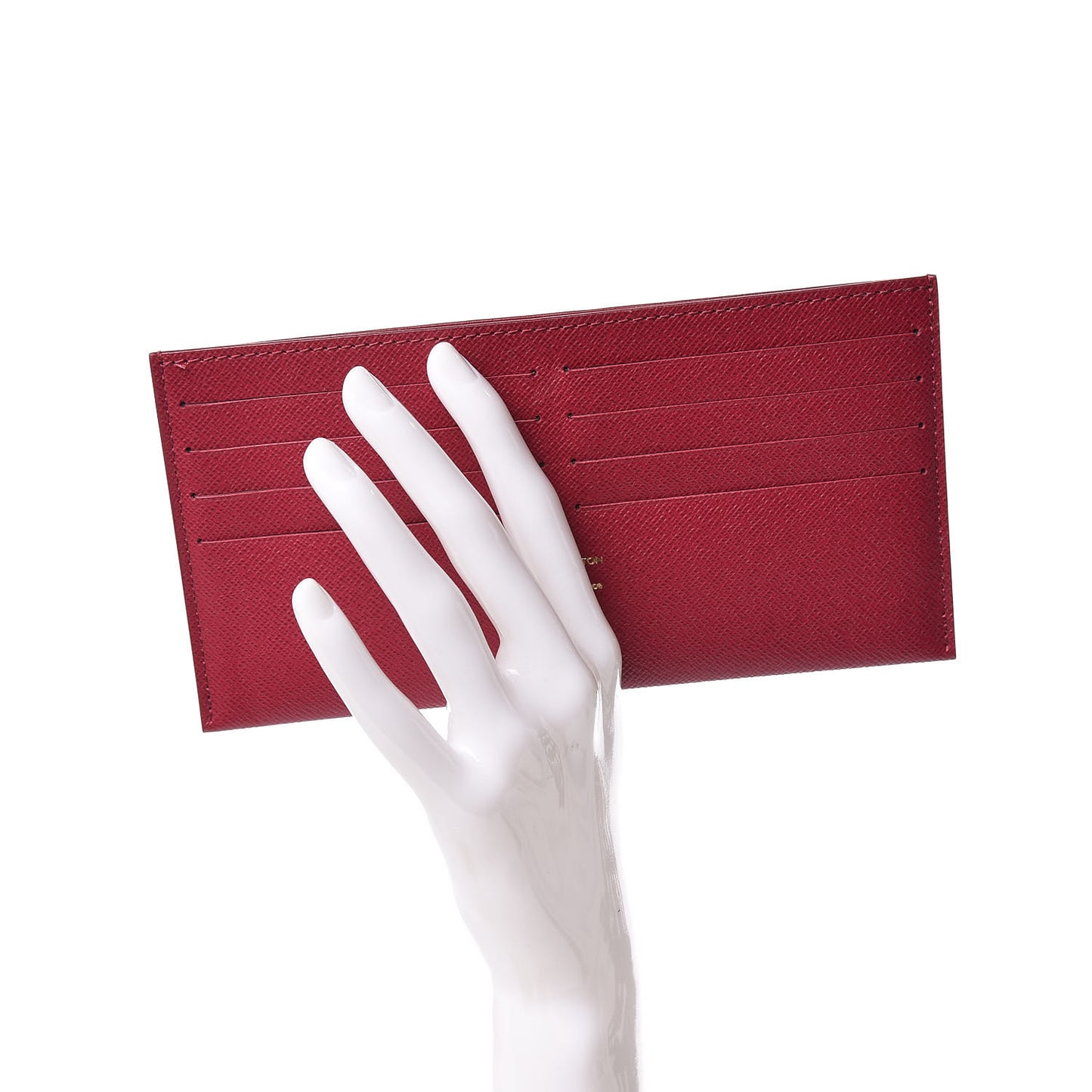 Calfskin Felicie Card Holder Insert Fuchsia