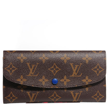 Louis Vuitton Monogram Emilie Wallet Blue 1 of 8