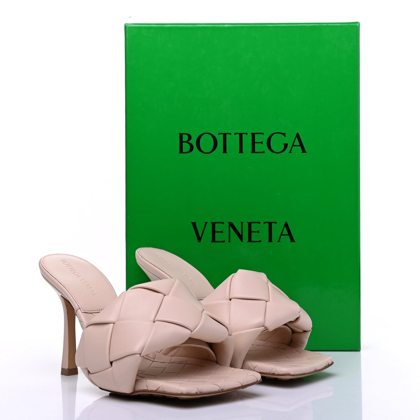 Nappa Maxi Intrecciato Lido Mule Sandals 36 Bandage