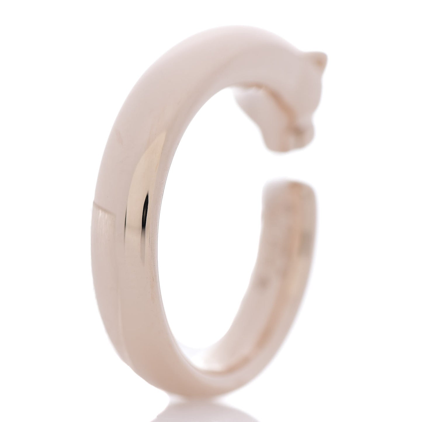 18K Pink Gold Tsavorite Onyx Panthere De Ring 56 7.5