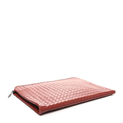 Bottega Veneta Nappa Intrecciato Flat Zip Pouch Brique 4 of 9
