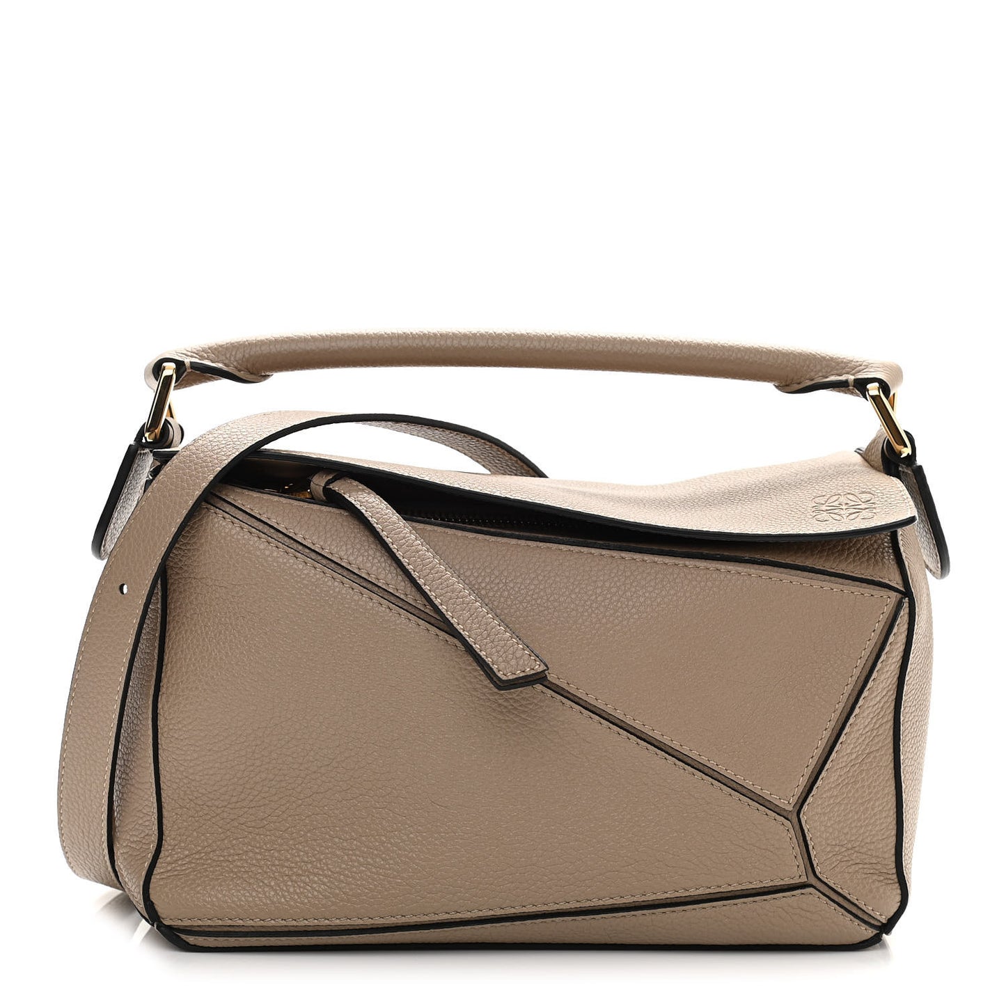 Calfskin Small Puzzle Bag Sand