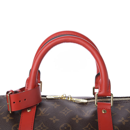 Louis Vuitton Calfskin Monogram Keepall Bandouliere 50 Coquelicot 7 of 7