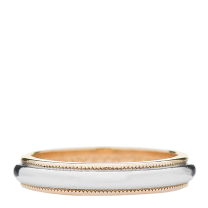 Tiffany Platinum 18K Yellow Gold 3.5mm Milgrain Wedding Band Ring 49 5 3 of 5