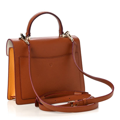 MCM Visetos Small Patricia Block Satchel White 3 of 13