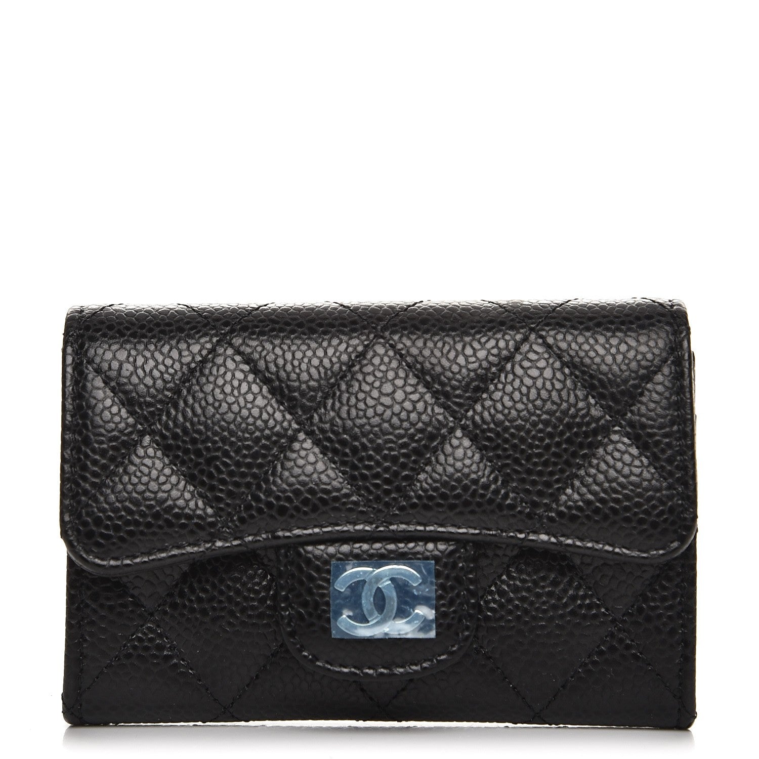 Chanel Caviar Quilted Flap Card Holder Black 1 of 9