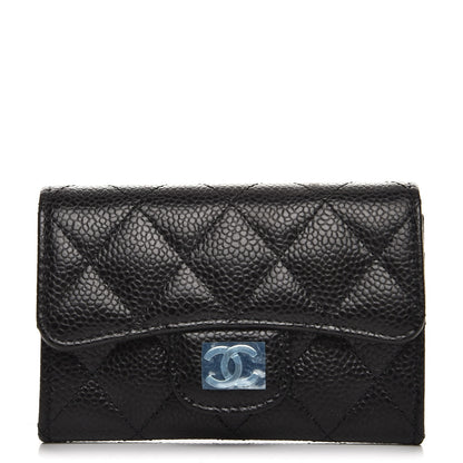 Chanel Caviar Quilted Flap Card Holder Black 1 of 9