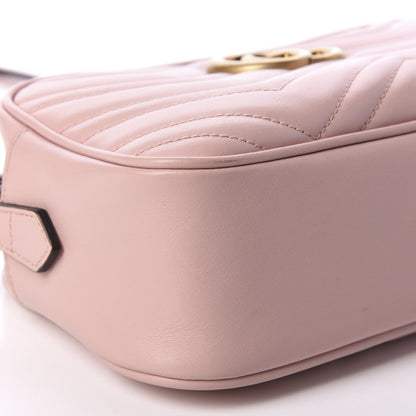 Gucci Calfskin Matelasse Small GG Marmont Chain Shoulder Bag Perfect Pink 5 of 9