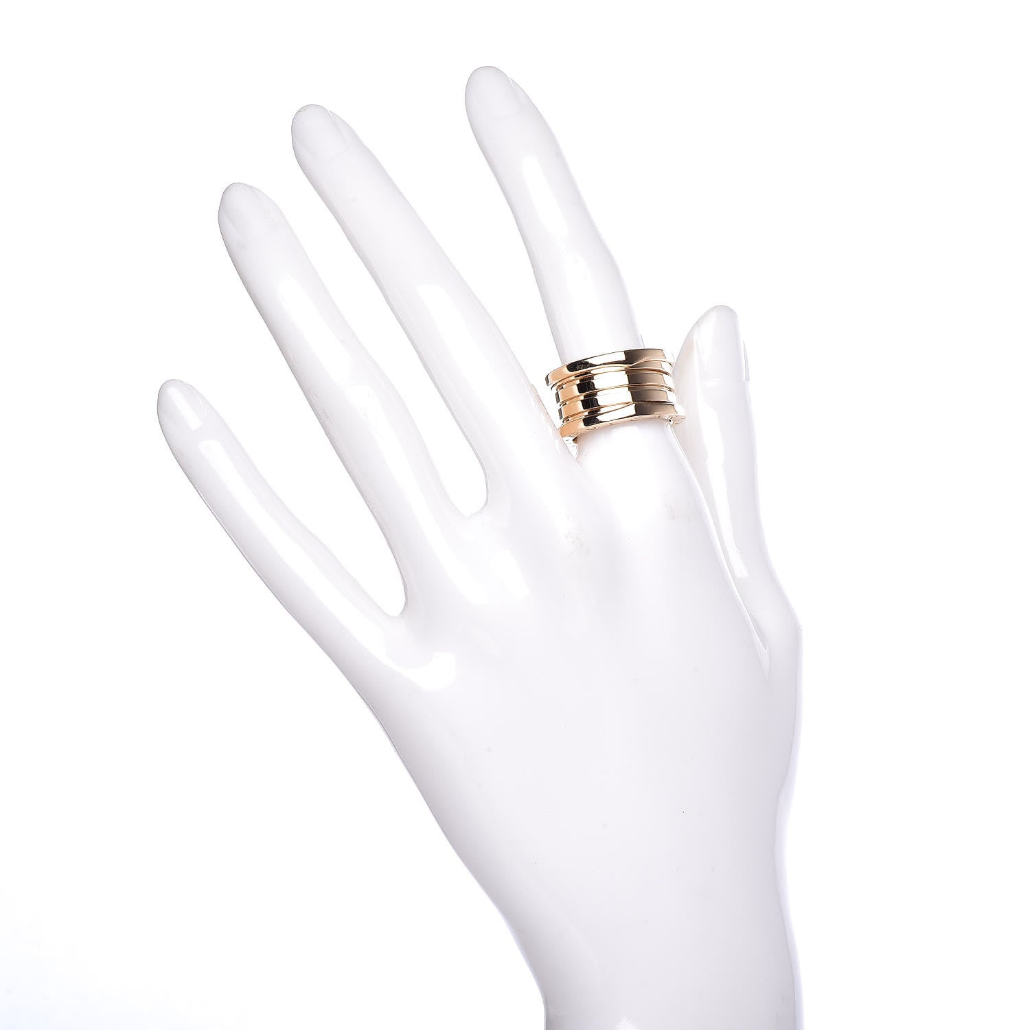 Bulgari 18K Yellow Gold B.Zero1 Four-Band Ring 53 6.5 2 of 4