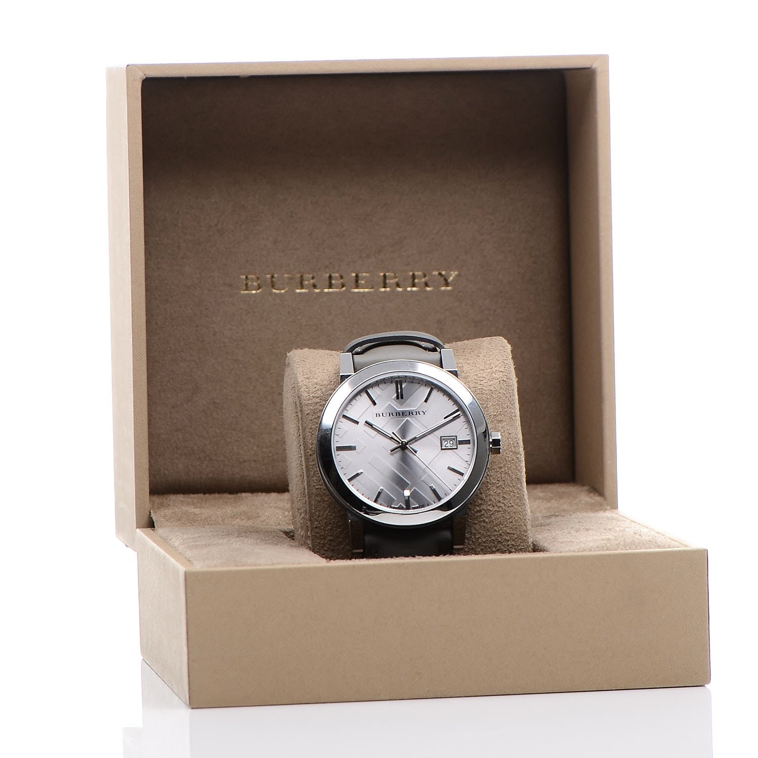 Burberry Stainless Steel Calfskin 38mm Heritage Quartz Watch BU9036 9 of 9