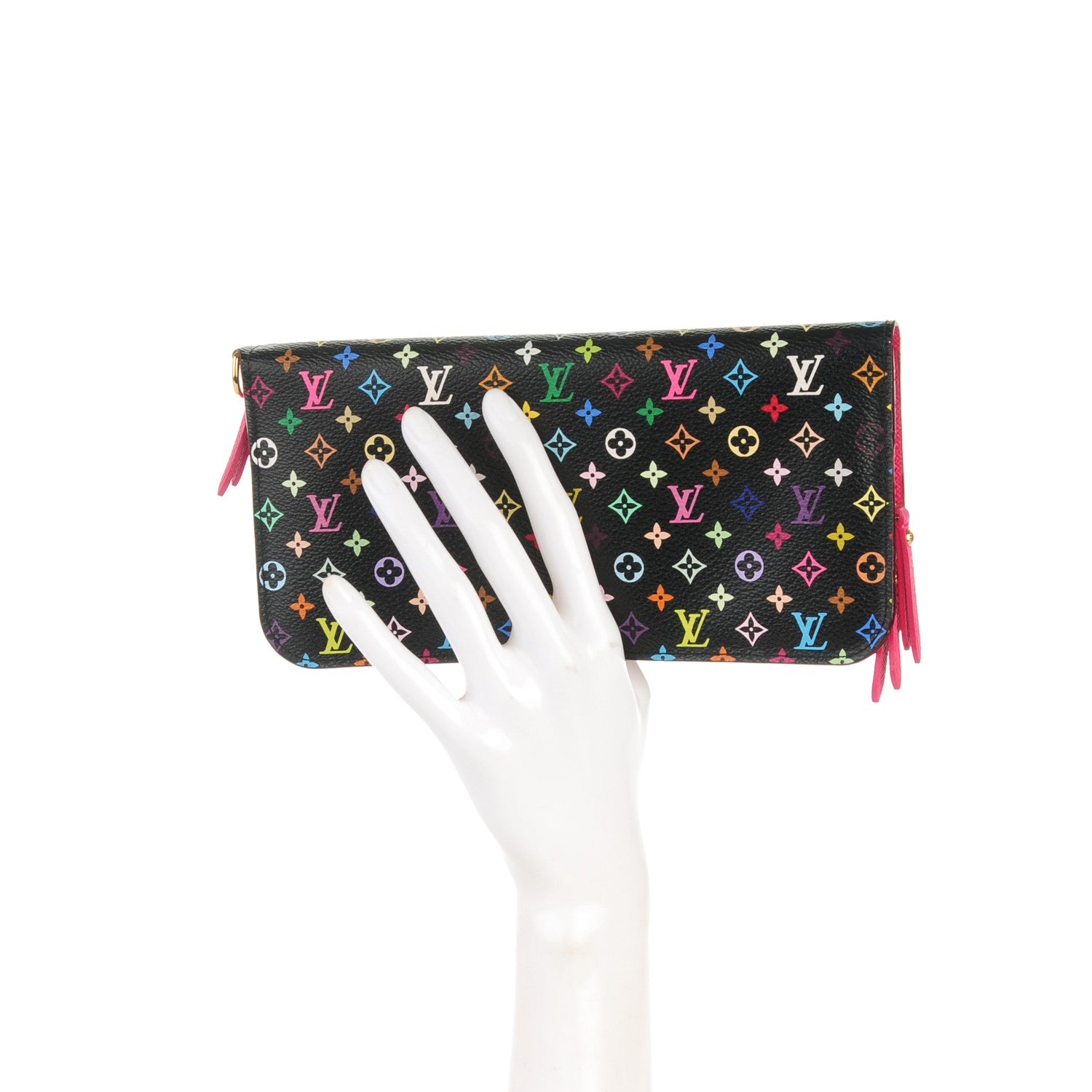 Louis Vuitton Monogram Multicolor Insolite Wallet Black Grenade 2 of 7