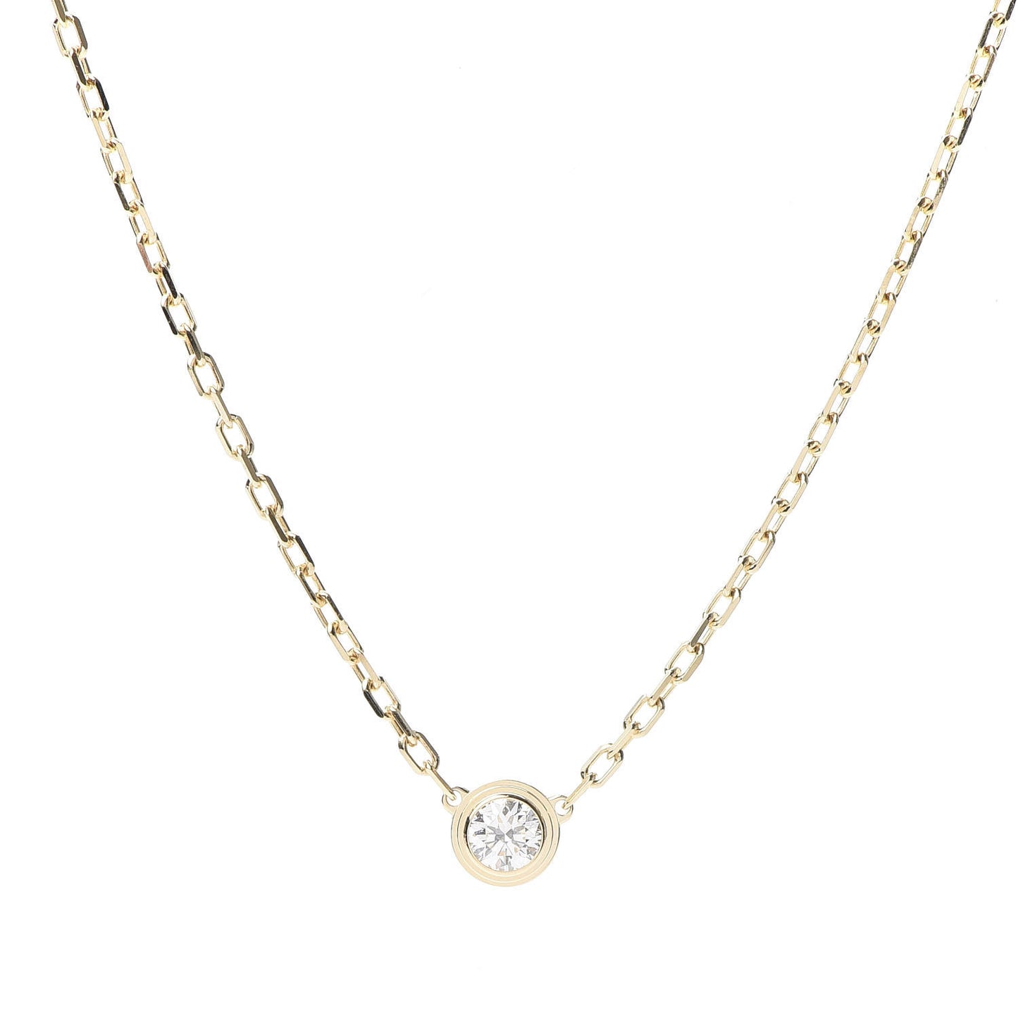 18K Yellow Gold Diamond SM D'Amour Pendant Necklace