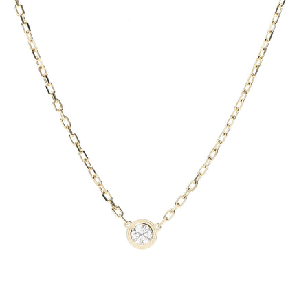 Cartier 18K Yellow Gold Diamond SM D'Amour Pendant Necklace 4 of 6