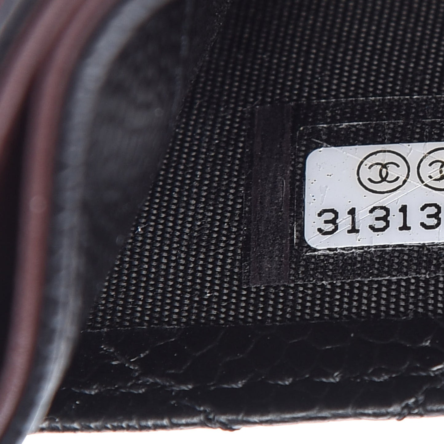 Caviar Quilted Card Holder Black