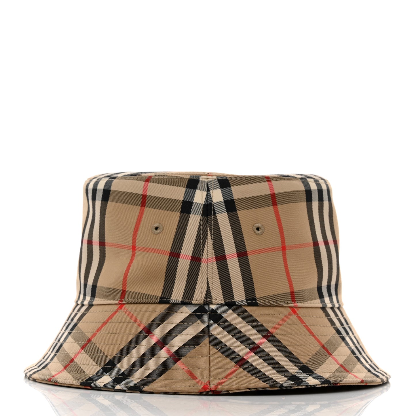 Technical Cotton Vintage Check Bucket Hat S Archive Beige