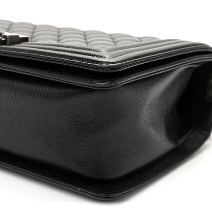 Chanel Caviar Quilted Medium Boy Flap Black 10 of 10