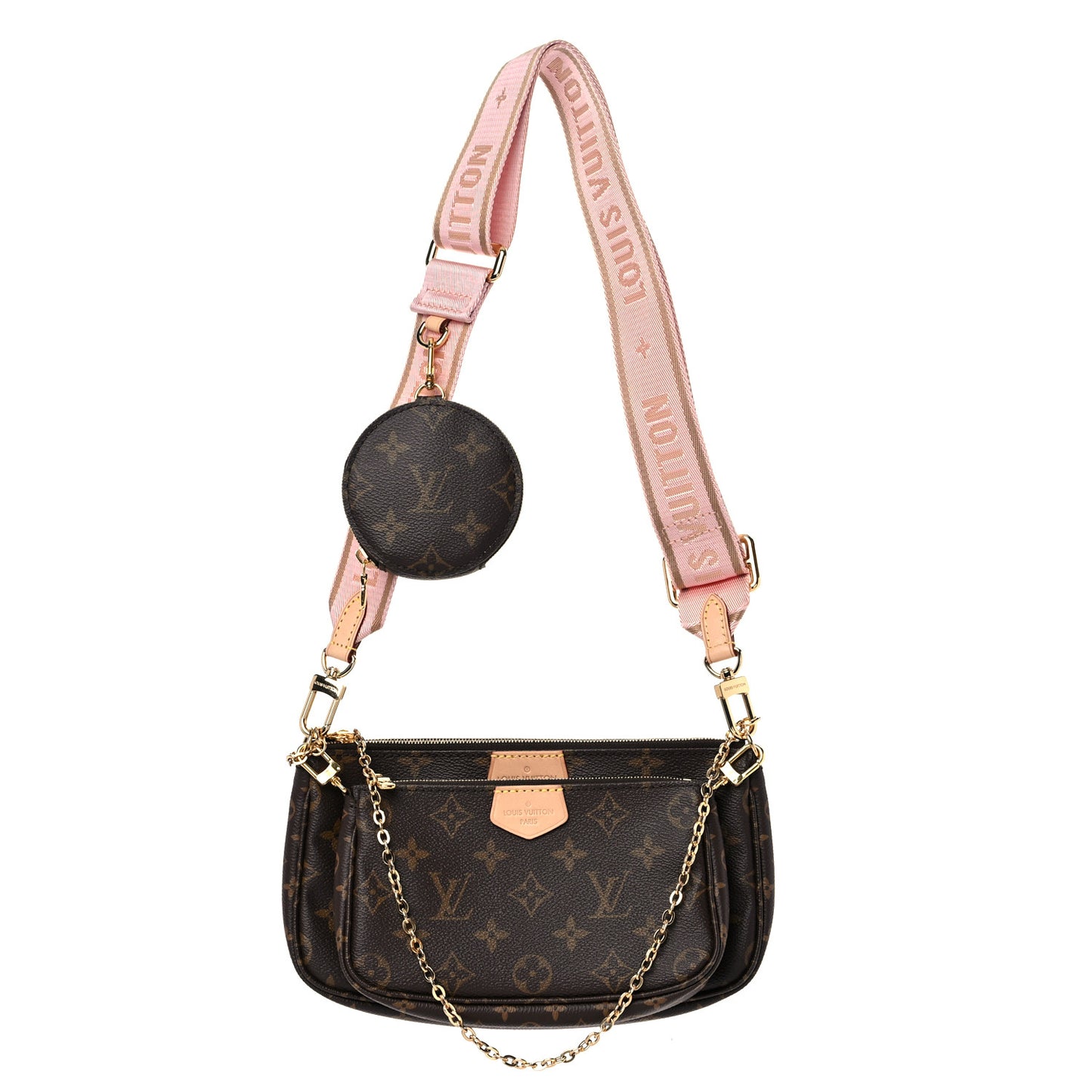 Monogram Multi Pochette Accessories Rose Clair