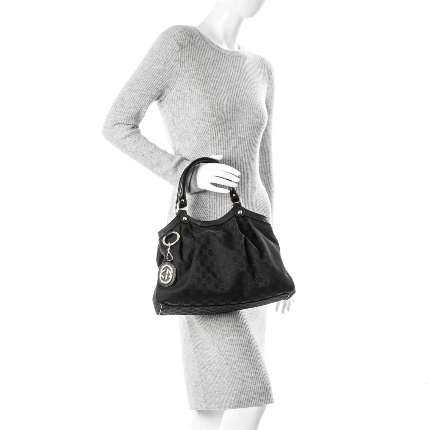 Monogram Medium Sukey Tote Black
