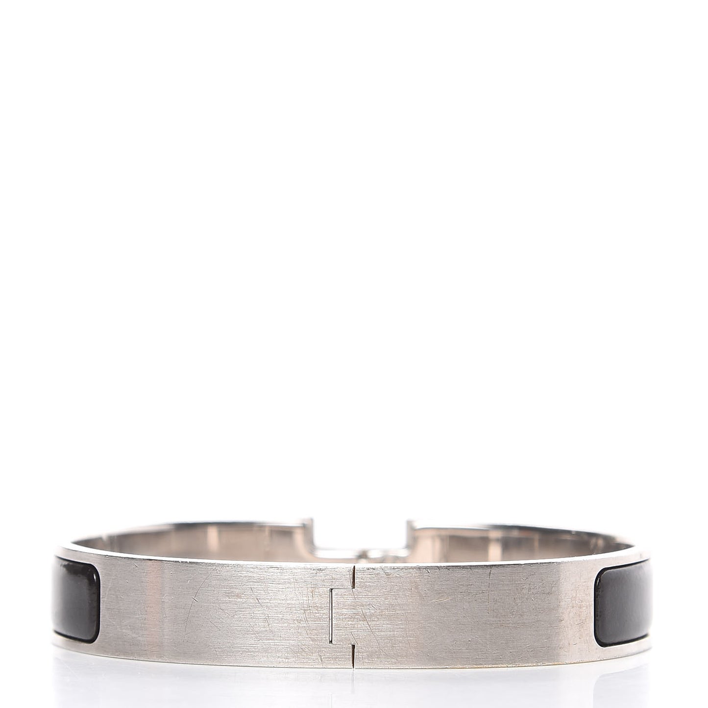 Matte Enamel Narrow Clic Clac HH Bracelet GM Black
