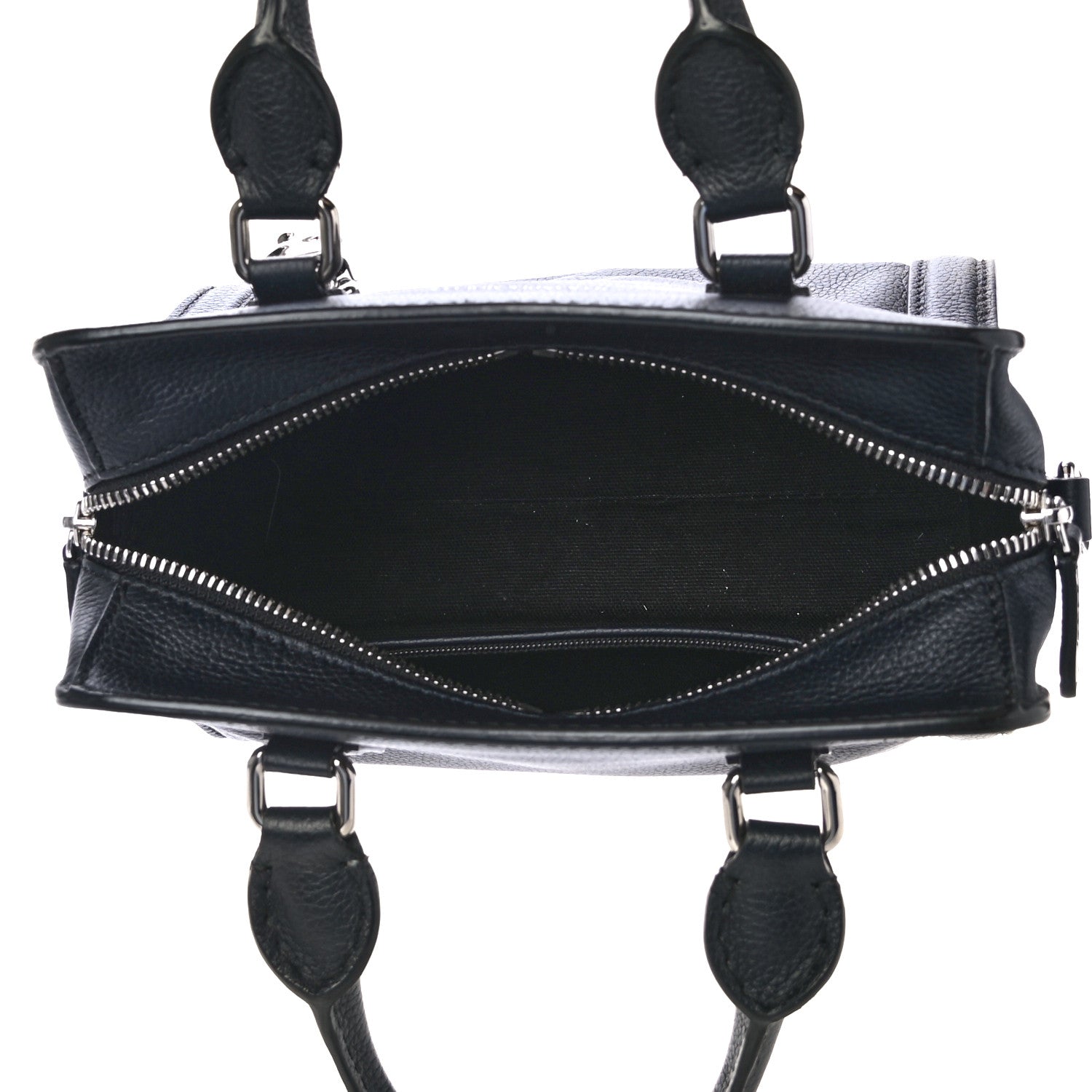 Alexander McQueen Pebbled Calfskin Mini Padlock Navy 5 of 11