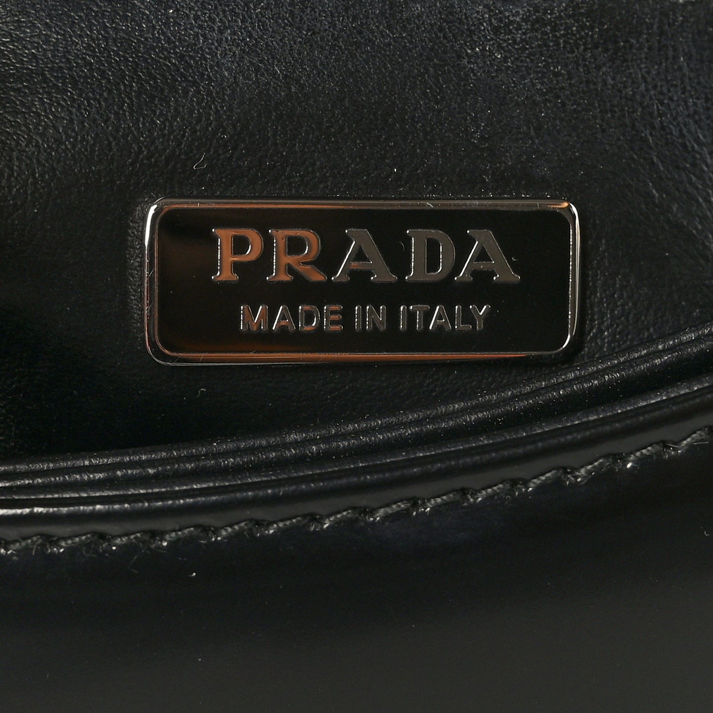 Spazzolato Flap Shoulder Bag Black