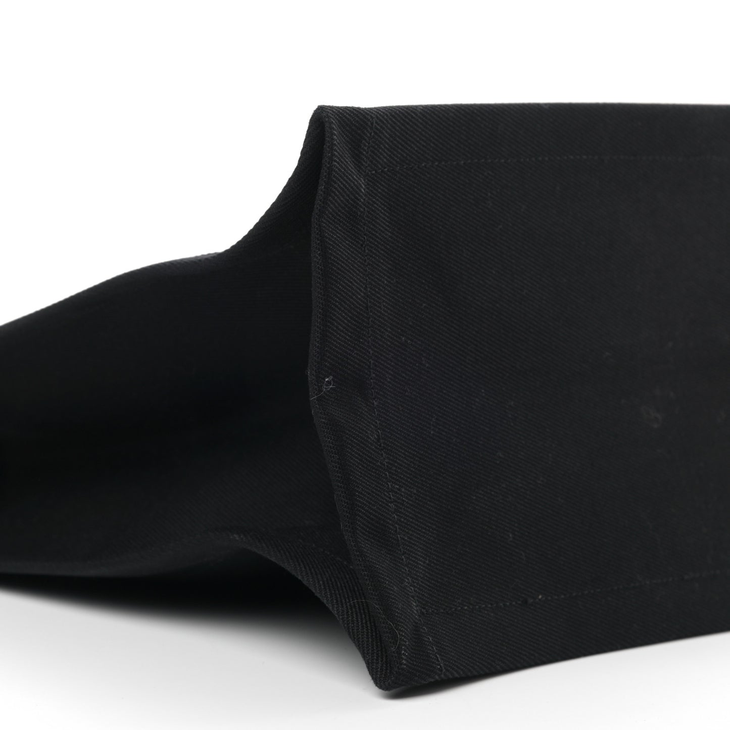 Linen Calfskin Rive Gauche Tote Black