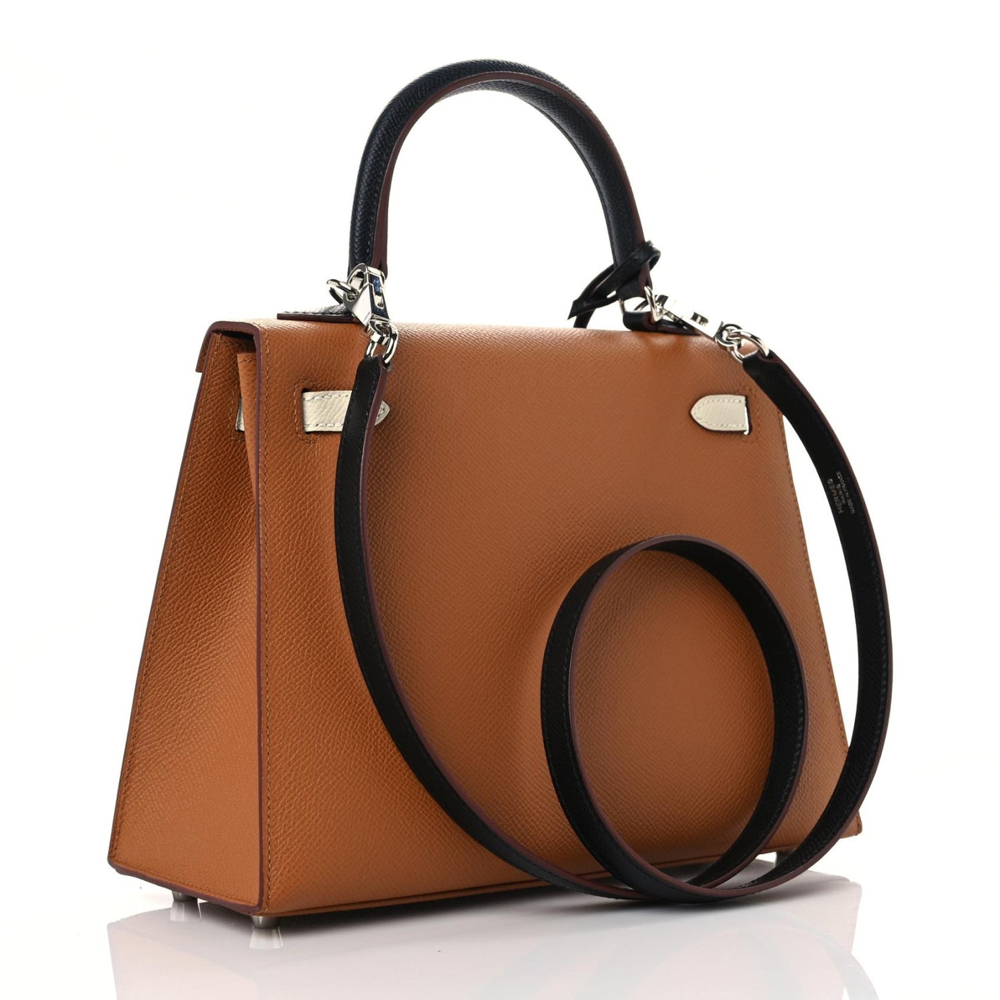 Epsom Verso Tri-Color Kelly Sellier 25 Gold Craie Black