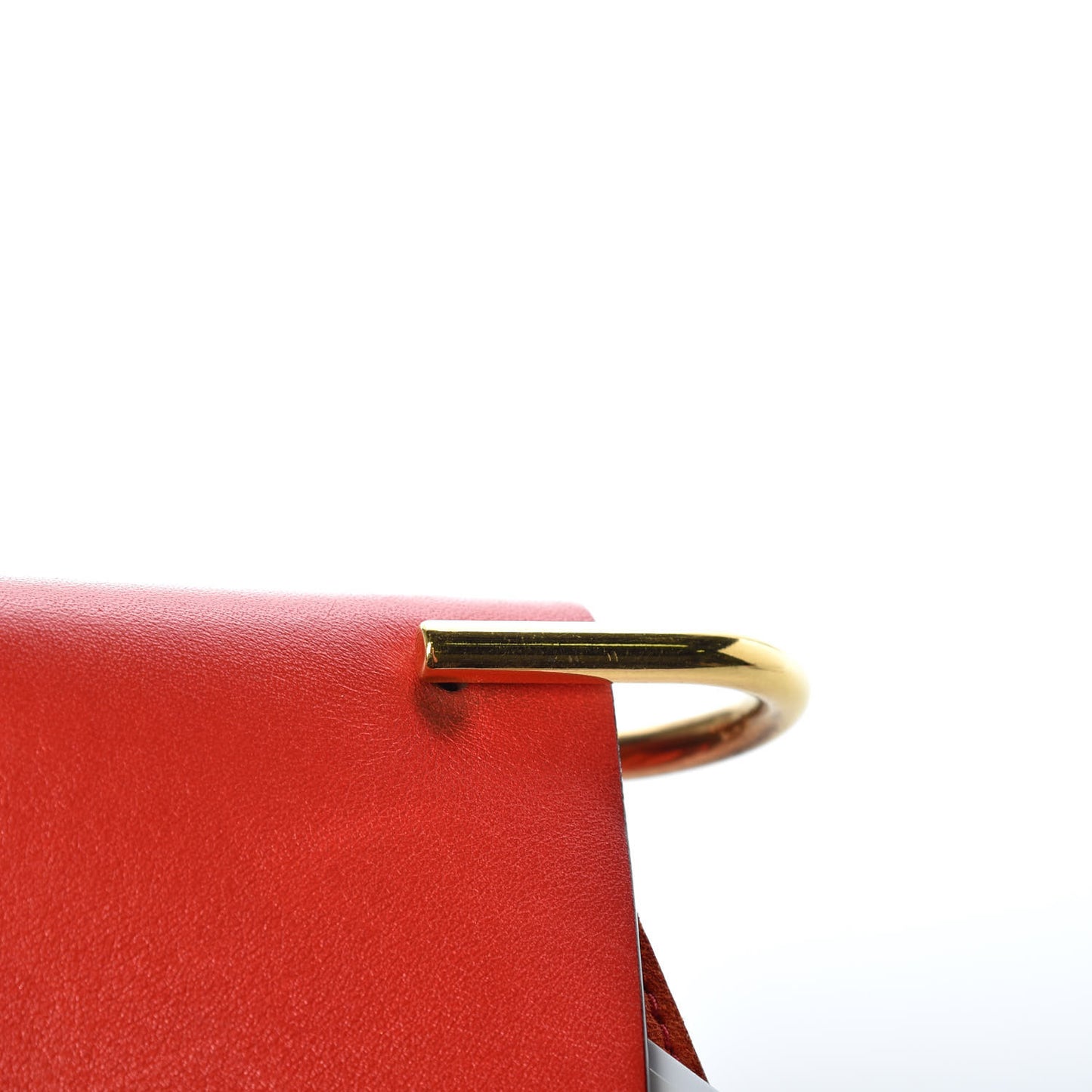 Lambskin Suede Calfskin Mini Drew Shoulder Bag Red