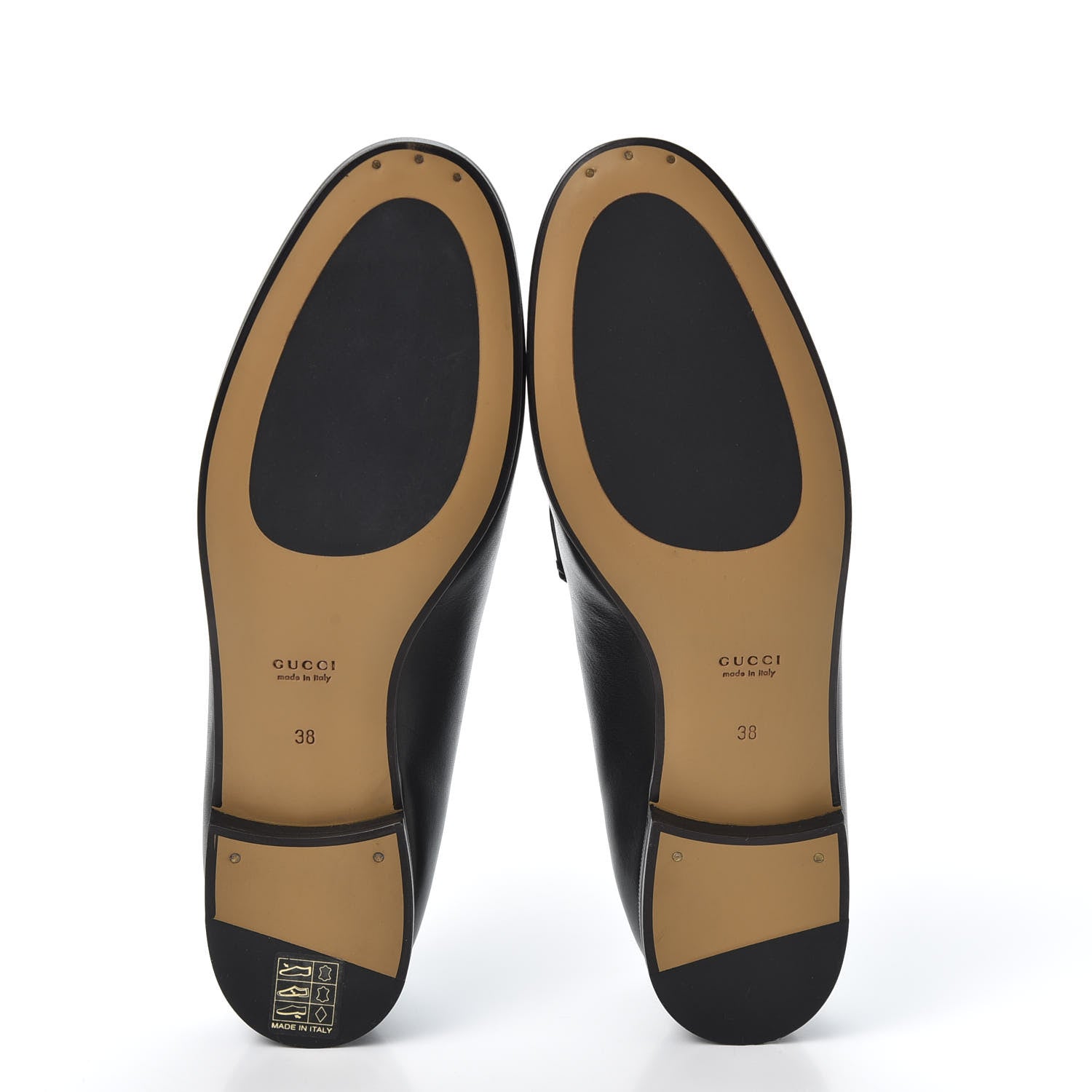 Gucci Calfskin Womens Jordaan Loafers 38 Black 5 of 10