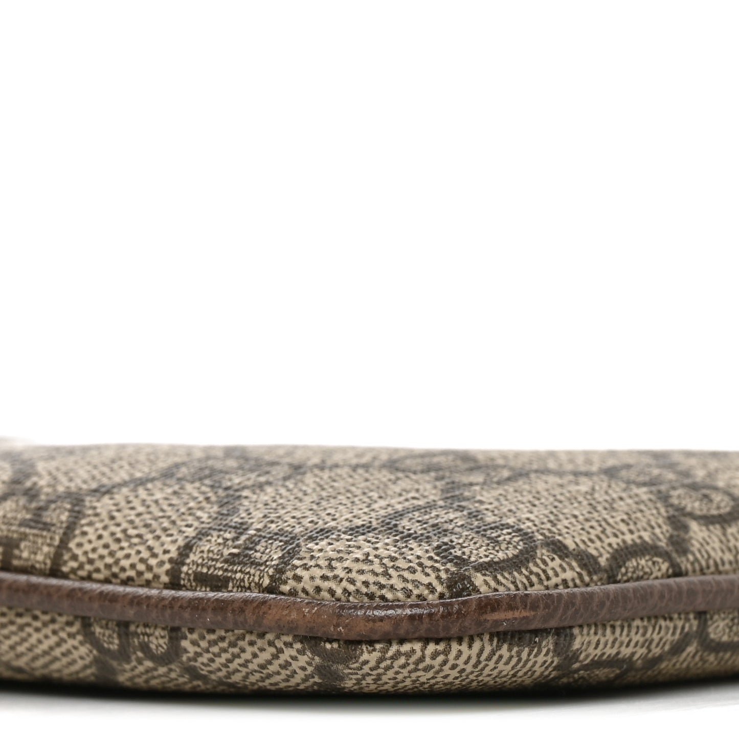 GG Supreme Monogram Large Ophidia Pouch Clutch Brown