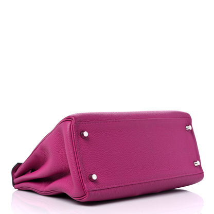 Hermes Togo Kelly Retourne 28 Rose Pourpre 4 of 12