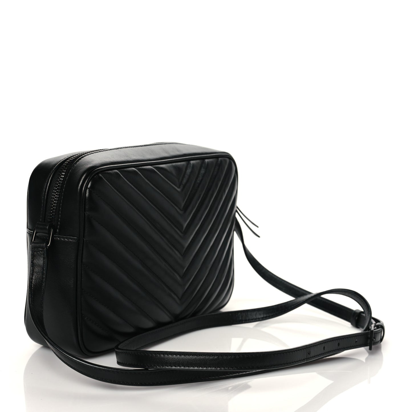 Calfskin Matelasse Monogram Lou Camera Bag Black