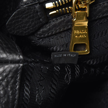 Prada Vitello Daino Tote Black 7 of 9