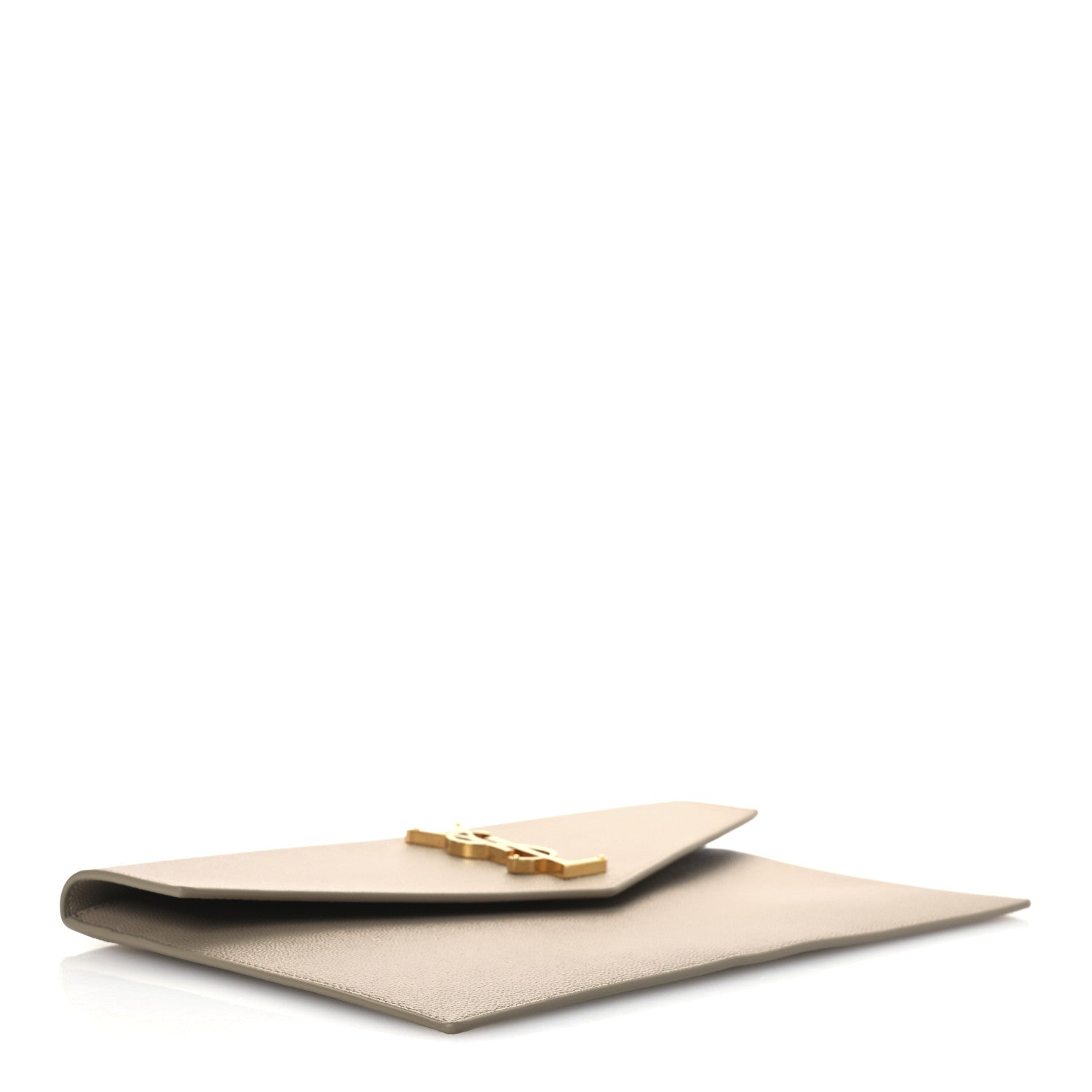 Saint Laurent Grain De Poudre Uptown Pouch Dark Beige 4 of 9