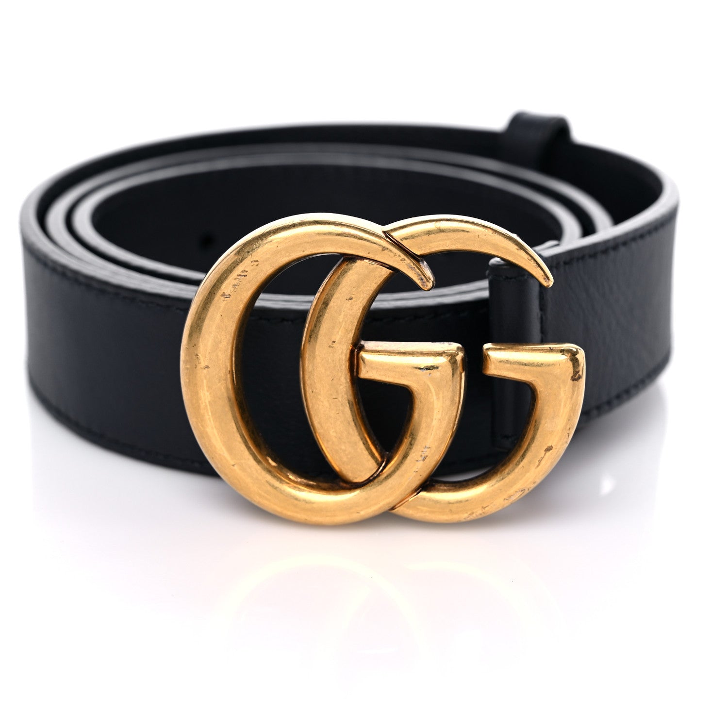 Gucci Moon Calfskin Double G 30mm Belt 80 32 Blue 7 of 7