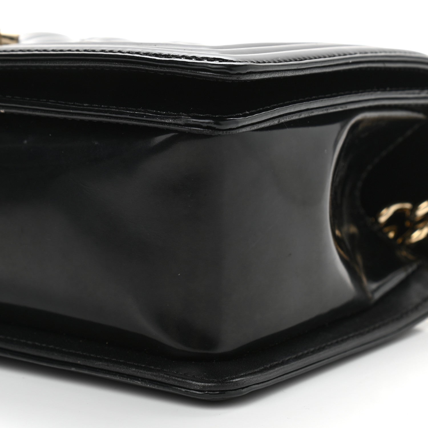 Chanel Patent Calfskin Quilted Medium Boy Flap Black 10 of 16
