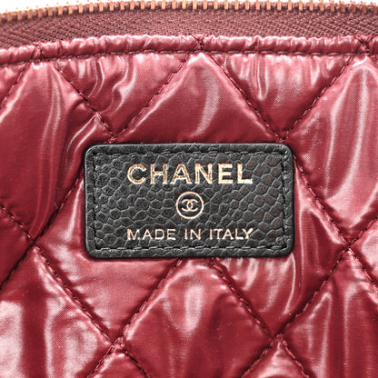 Chanel Caviar Quilted Medium Cosmetic Case Black 6 of 8