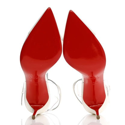 Christian Louboutin Kid PVC Crystal Nosy 85 Pumps 35 White 5 of 11