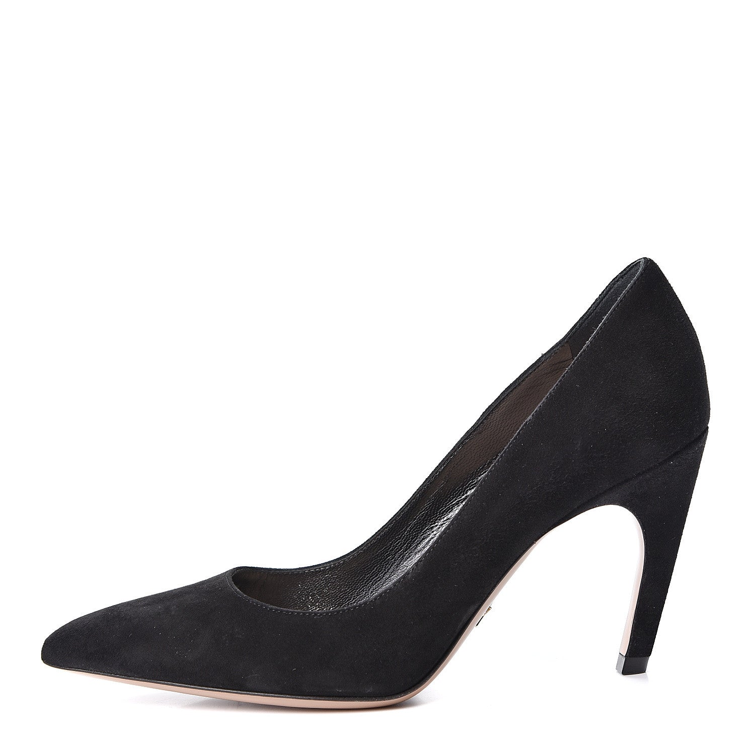 Christian Dior Suede Pumps 35.5 Black 1 of 11