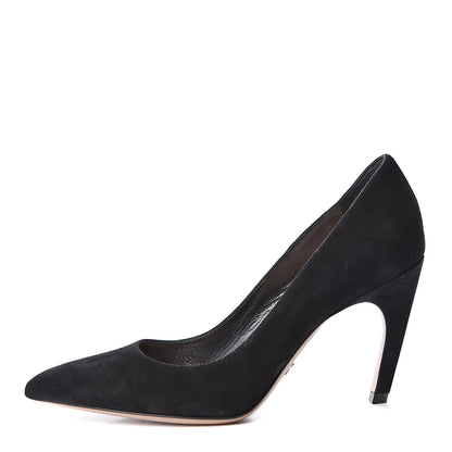 Christian Dior Suede Pumps 35.5 Black 1 of 11