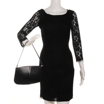 Louis Vuitton Epi Demi Lune Pochette Black 2 of 7