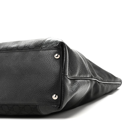 Gucci Canvas Monogram Shopping Tote Black 10 of 10