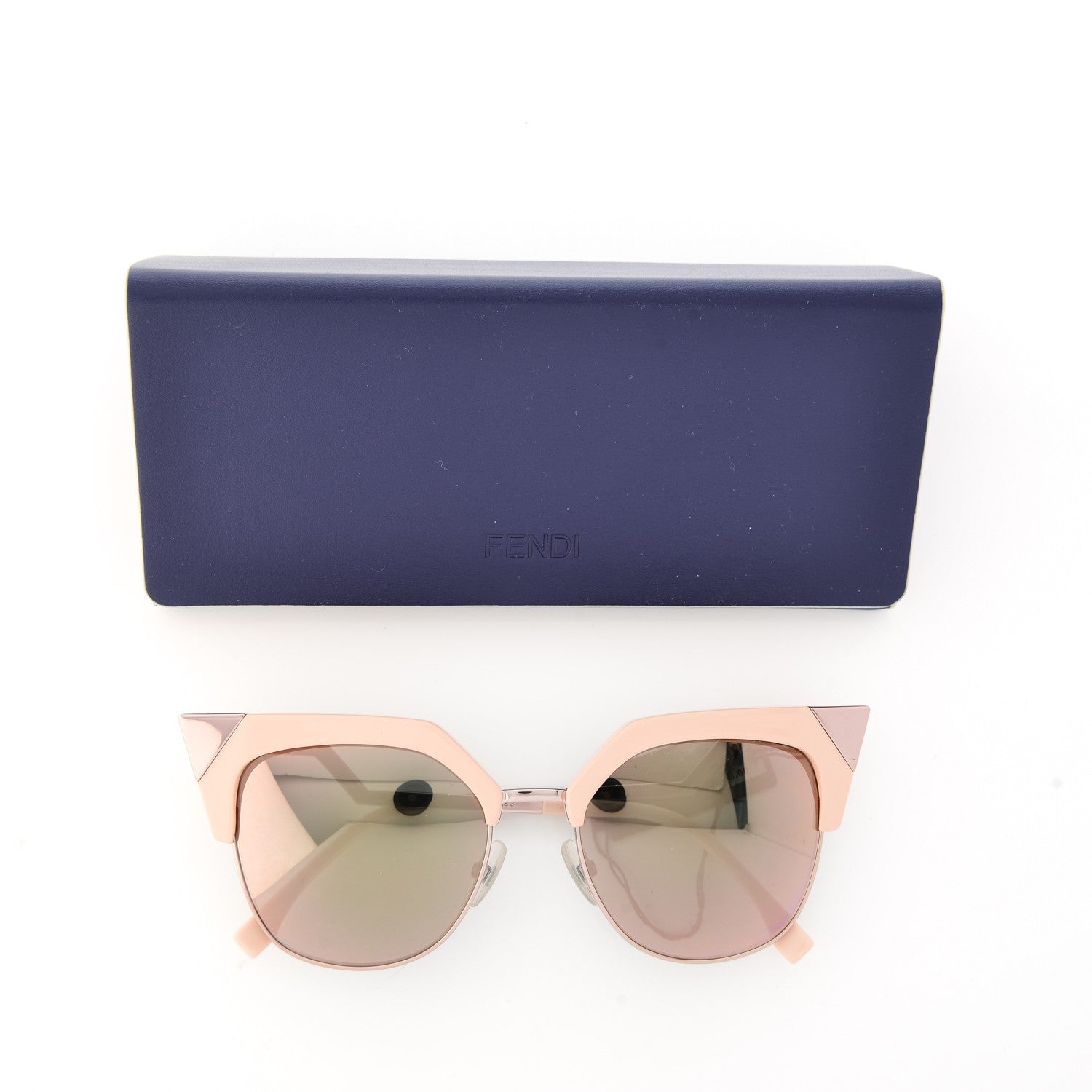 Fendi Cat Eye Iridia Sunglasses FF 0149/S Rose Gold 8 of 8