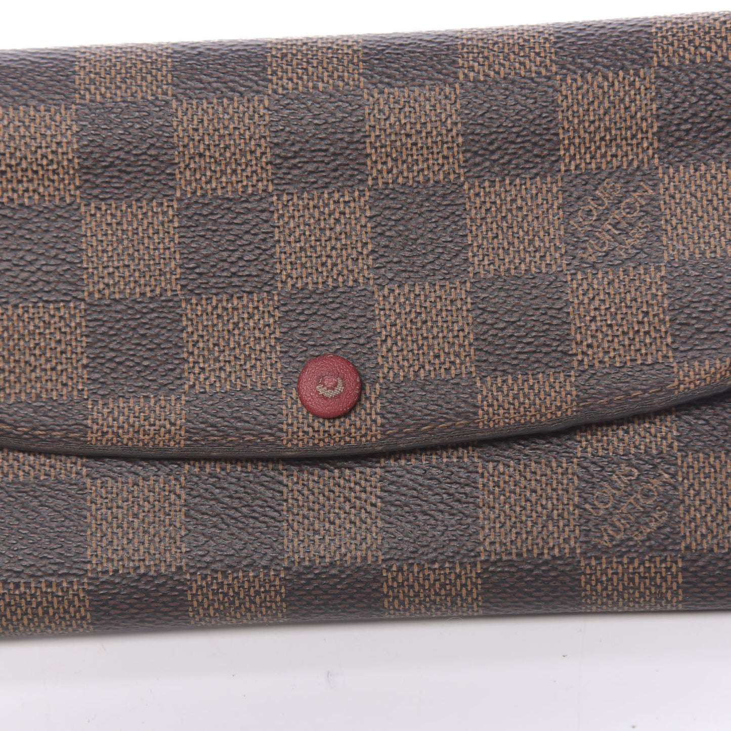 Damier Ebene Emilie Wallet Red