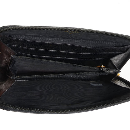 Chanel Caviar Large Timeless CC Zip Around Wallet Black 5 of 8