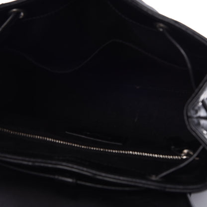 Saint Laurent Calfskin Y Quilted Monogram Small Loulou Backpack Black 5 of 8